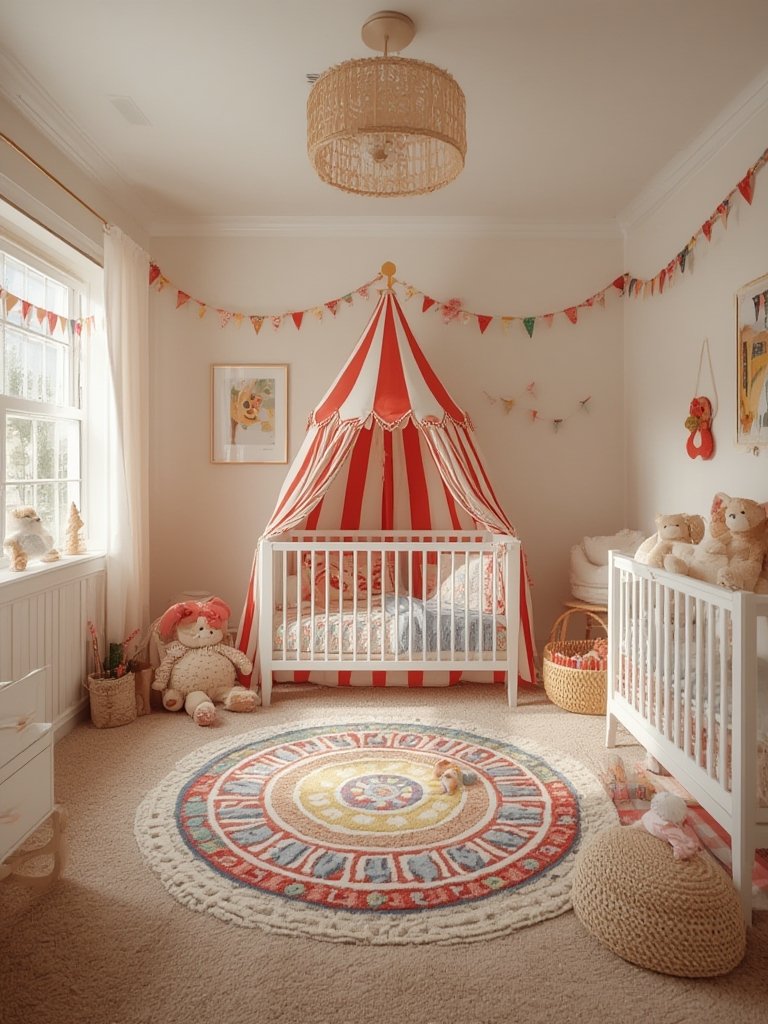 Circus Nursery: 7 Amazing Ways to Create a Timeless Vintage Nursery (Proven Guide) 1 Circus Nursery