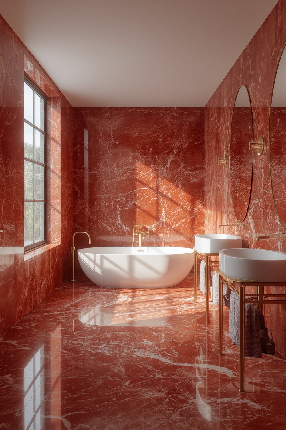 Red Marble Bathroom: 7 Amazing Ways to Transform Your Space — Proven Guide 2 Red Marble Bathroom - Illustration 1