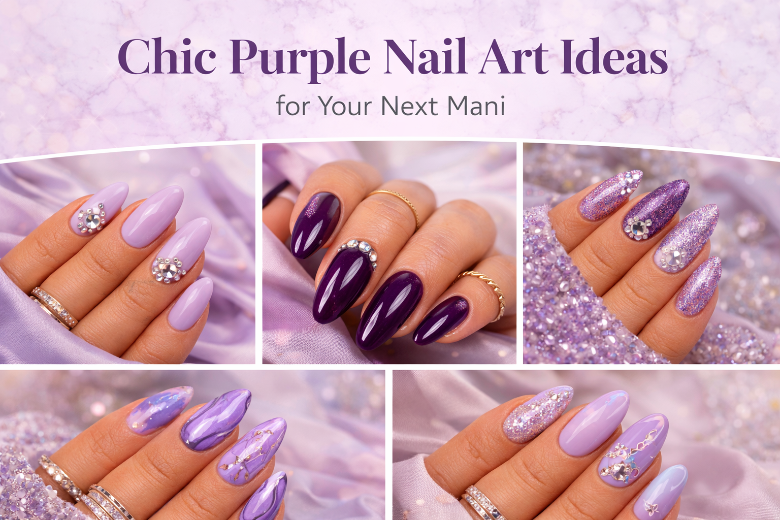 Chic Purple Nail Art Ideas for Your Next Mani 1 Chic Purple Nail Art Ideas for Your Next Mani Focus Desk Pro