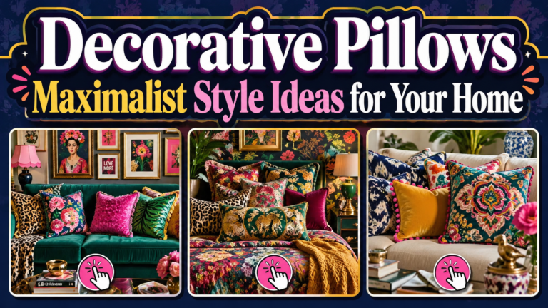 Decorative Pillows Maximalist Style Ideas for Your Home Focus Desk Pro