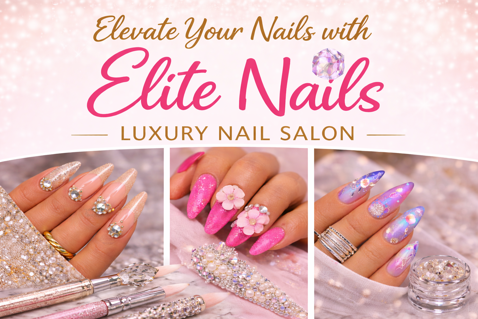 Elevate Your Nails with Elite Nails - Luxury Nail Salon 1 Elevate your nails with luxury designs Focus Desk Pro
